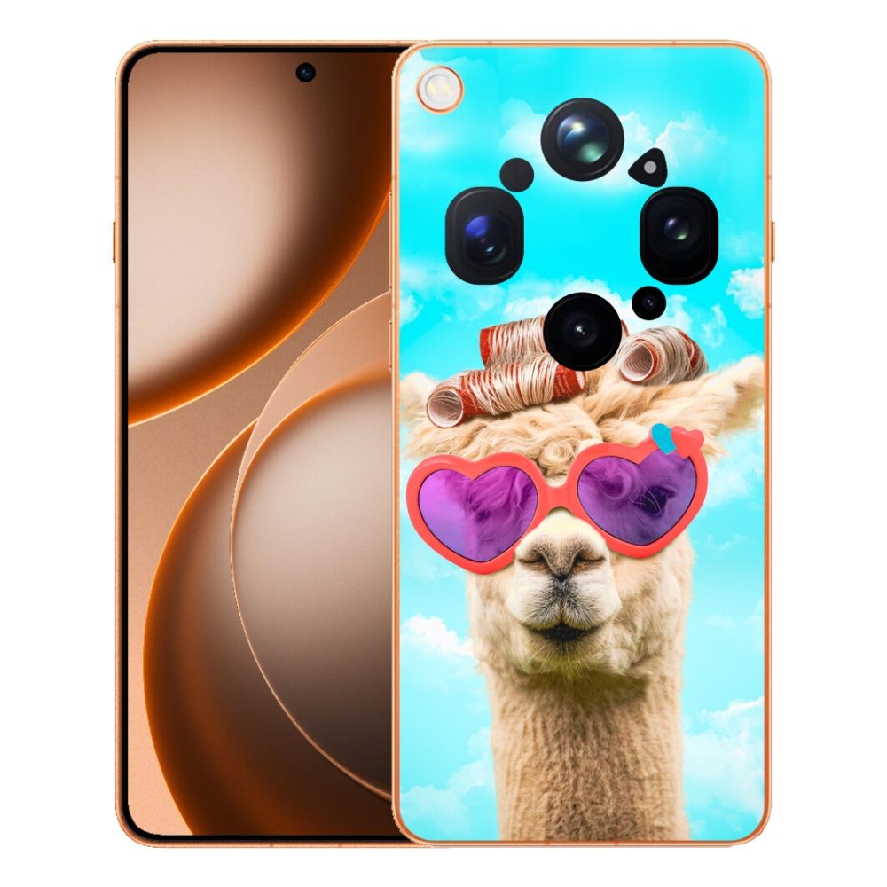 Gelový kryt mmCase na Oppo Find X9 Ultra - lama s brýlemi