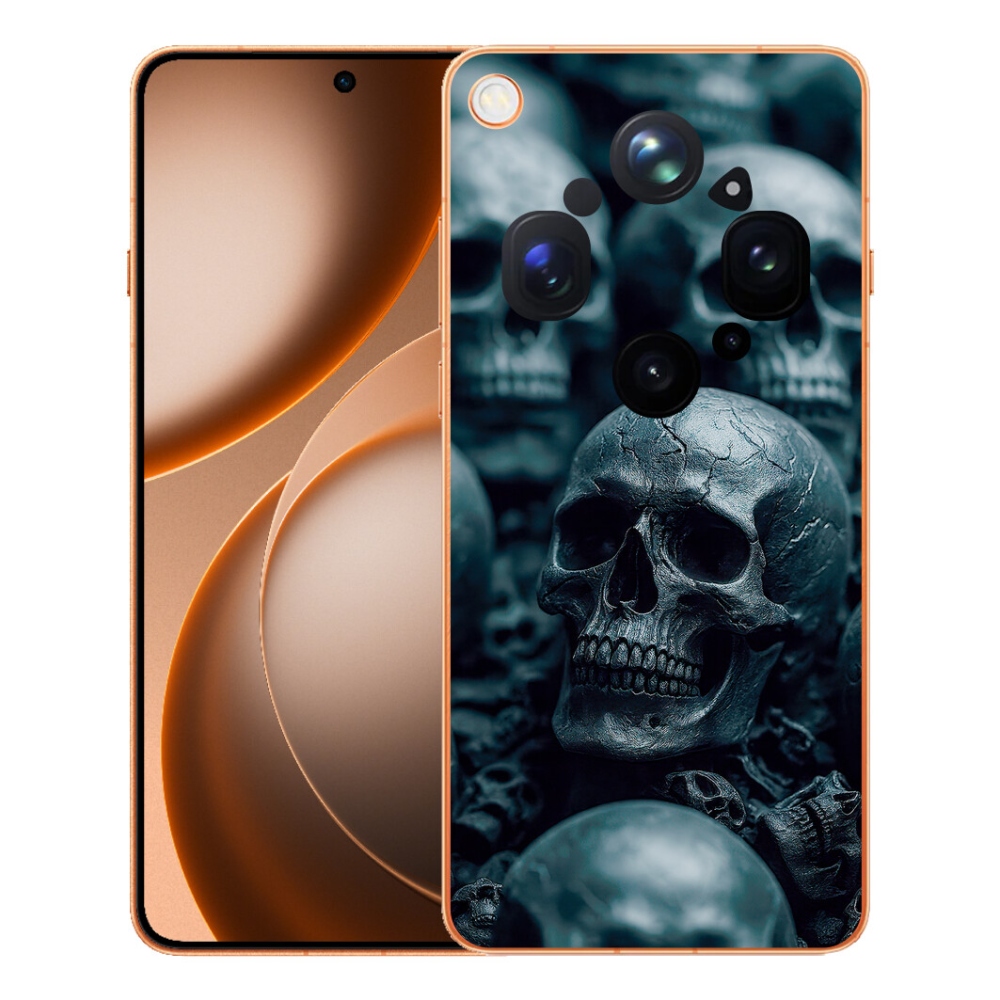 Gelový kryt mmCase na Oppo Find X9 Ultra - lebka 2