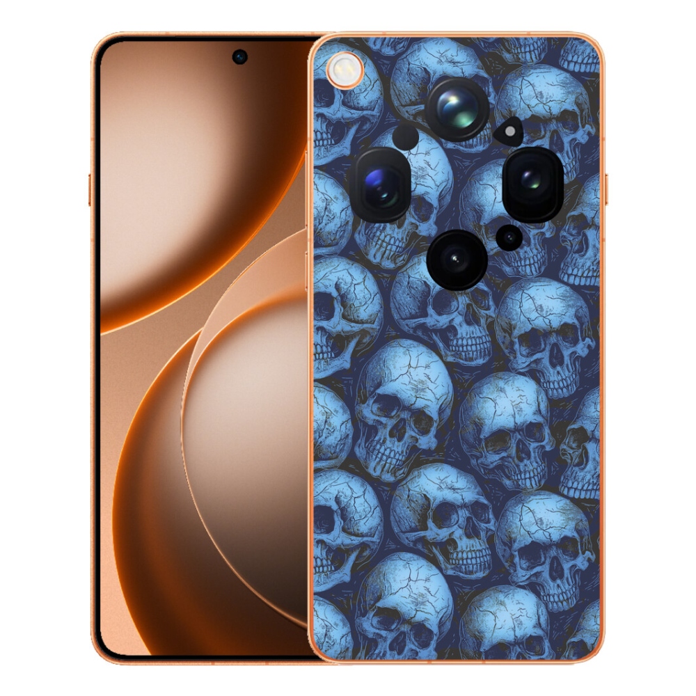 Gelový kryt mmCase na Oppo Find X9 Ultra - lebky