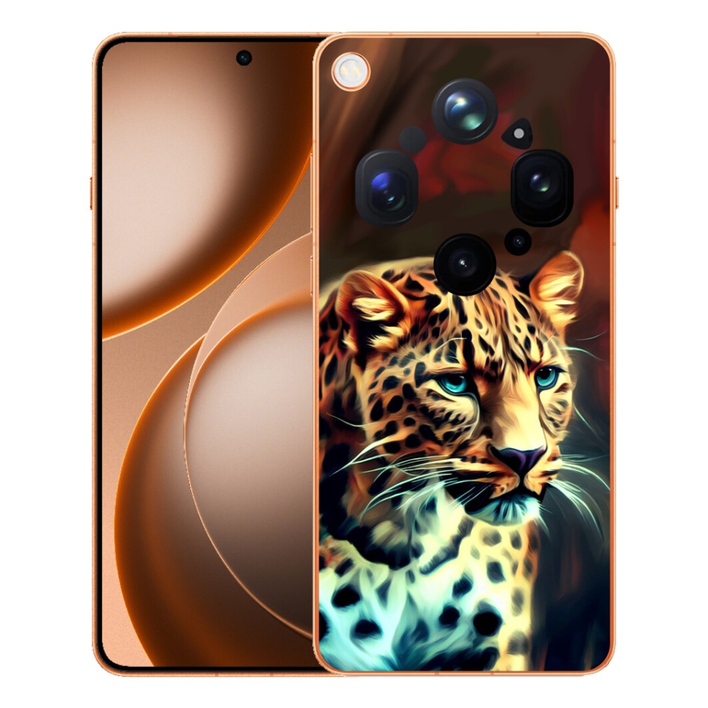 Gelový kryt mmCase na Oppo Find X9 Ultra - leopard