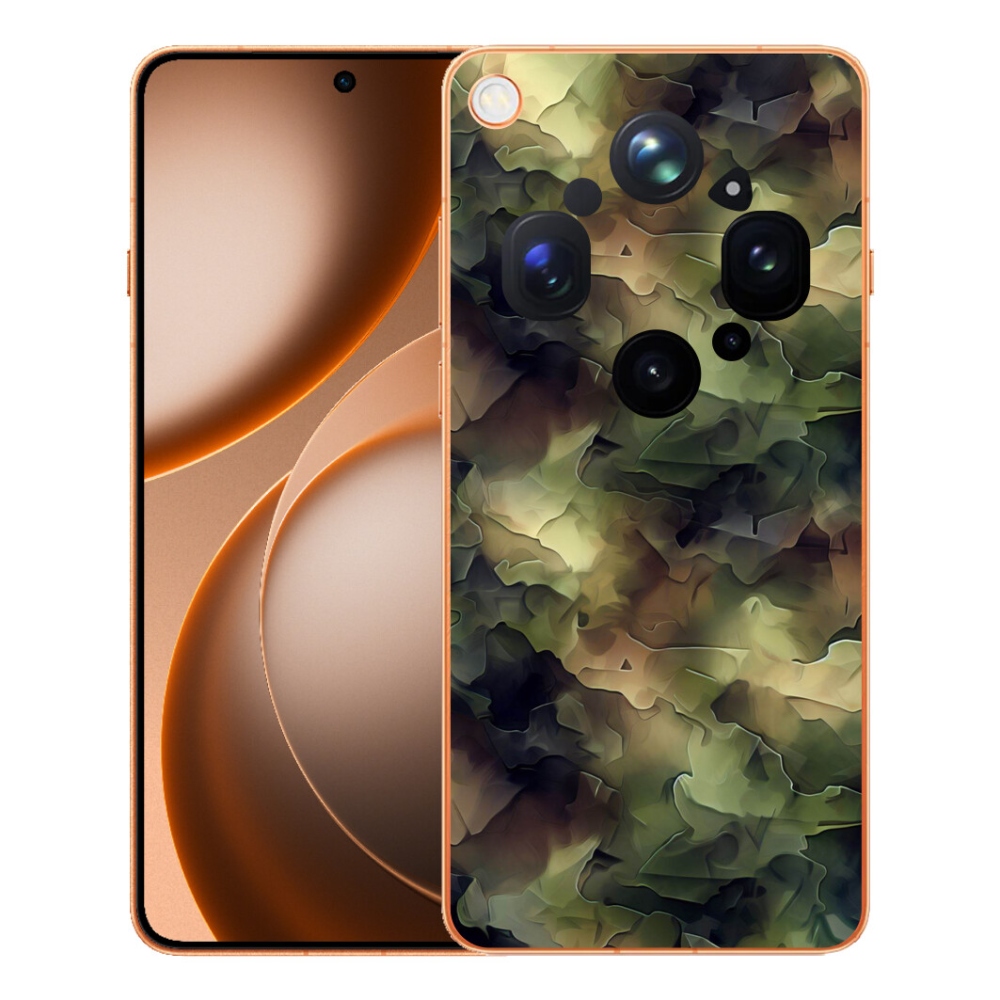 Gelový kryt mmCase na Oppo Find X9 Ultra - maskáčový vzor 10