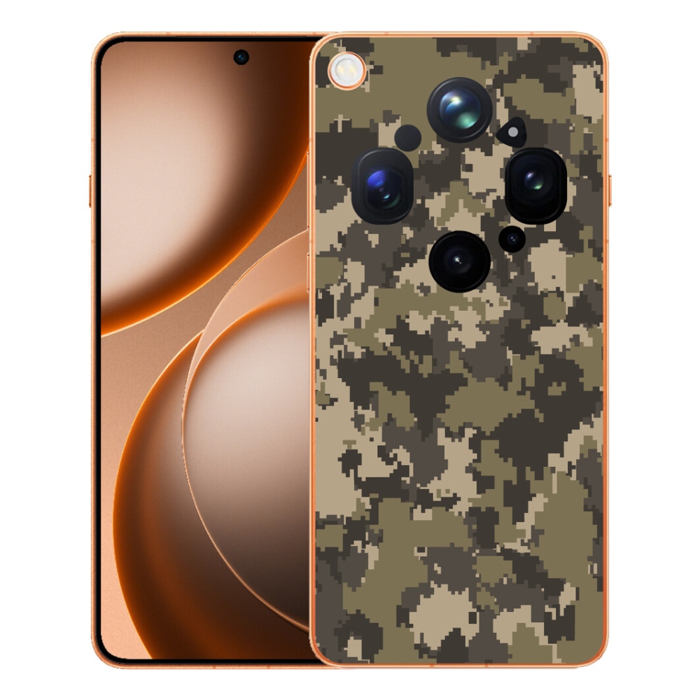 Gelový kryt mmCase na Oppo Find X9 Ultra - maskáčový vzor 12