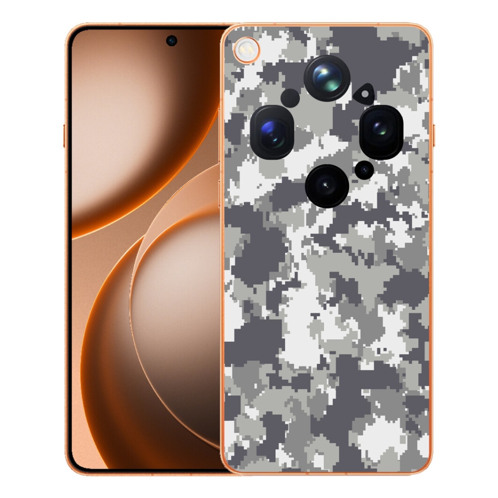 Gelový kryt mmCase na Oppo Find X9 Ultra - maskáčový vzor 2