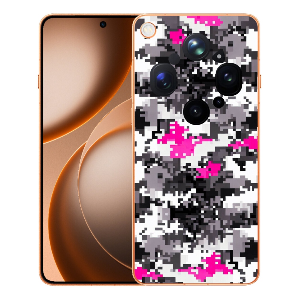Gelový kryt mmCase na Oppo Find X9 Ultra - maskáčový vzor 4