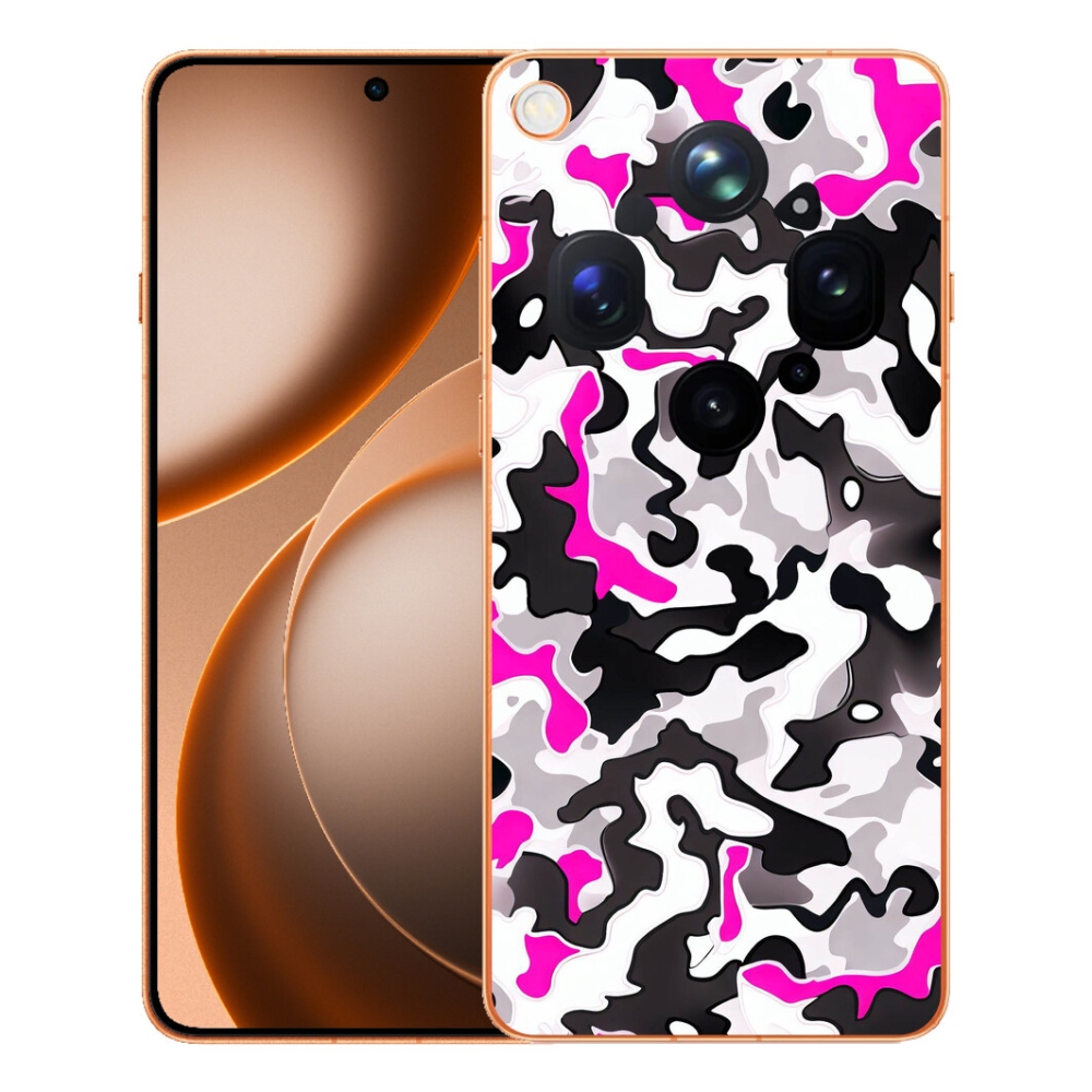 Gelový kryt mmCase na Oppo Find X9 Ultra - maskáčový vzor 5