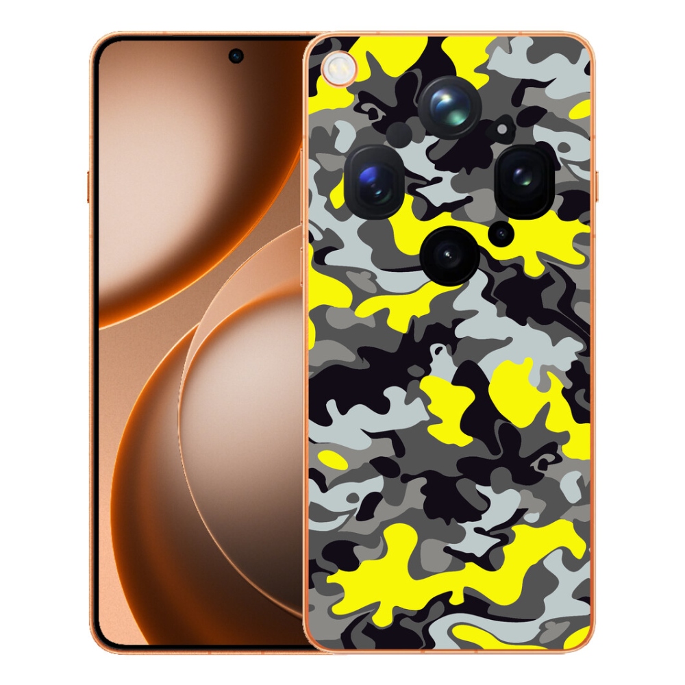 Gelový kryt mmCase na Oppo Find X9 Ultra - maskáčový vzor 6
