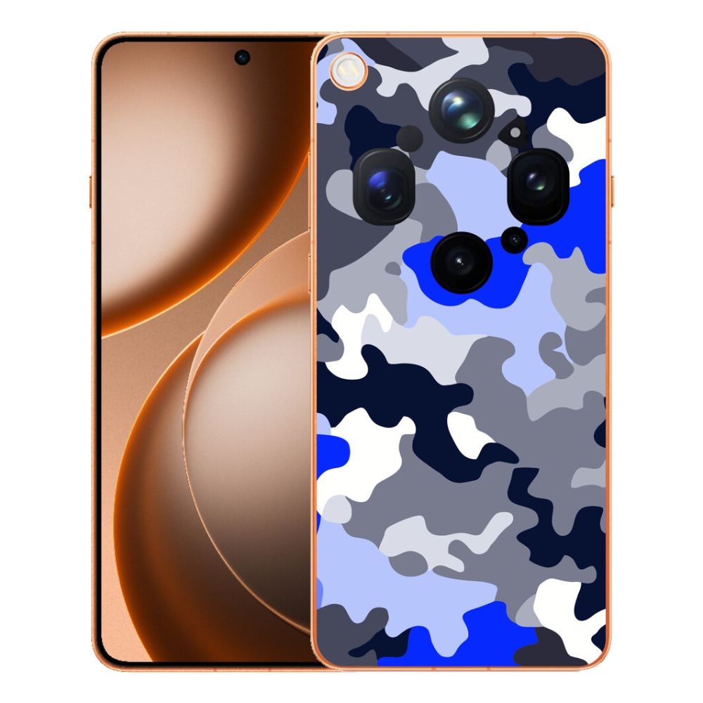 Gelový kryt mmCase na Oppo Find X9 Ultra - maskáčový vzor 8