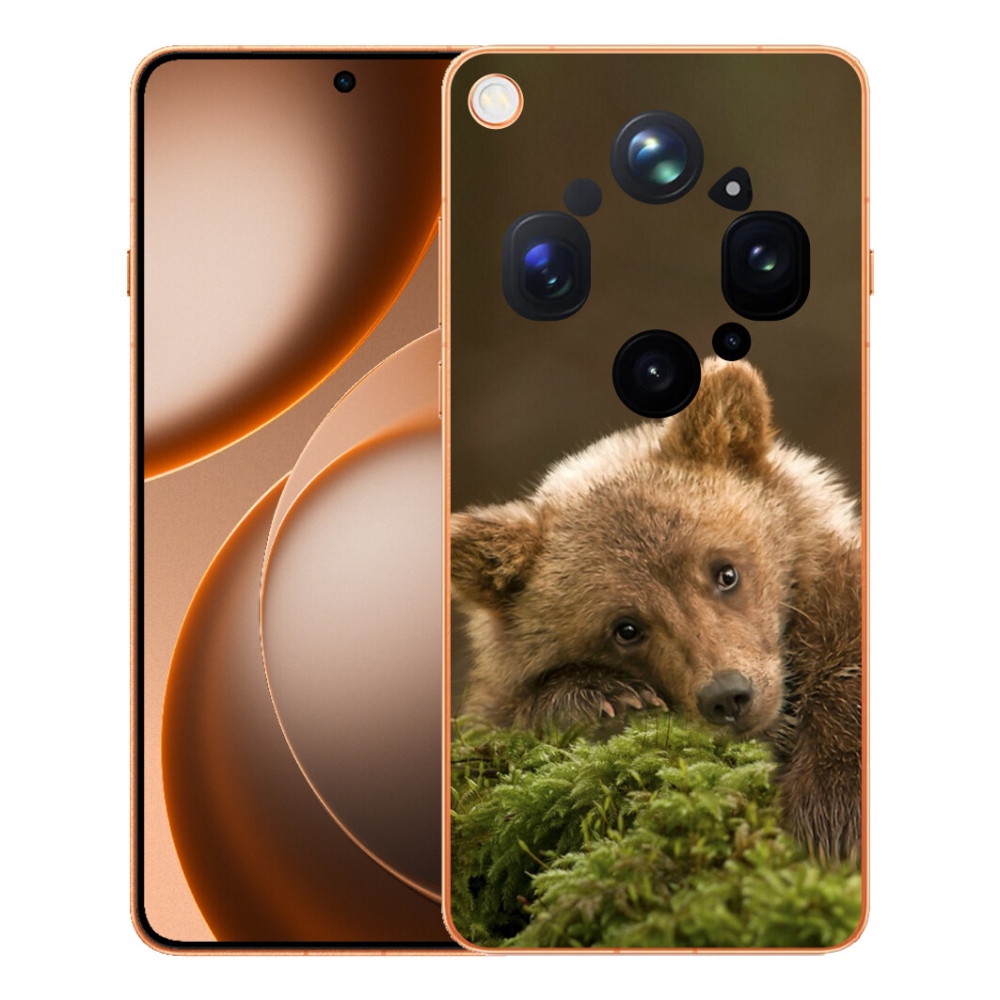 Gelový kryt mmCase na Oppo Find X9 Ultra - medvěd