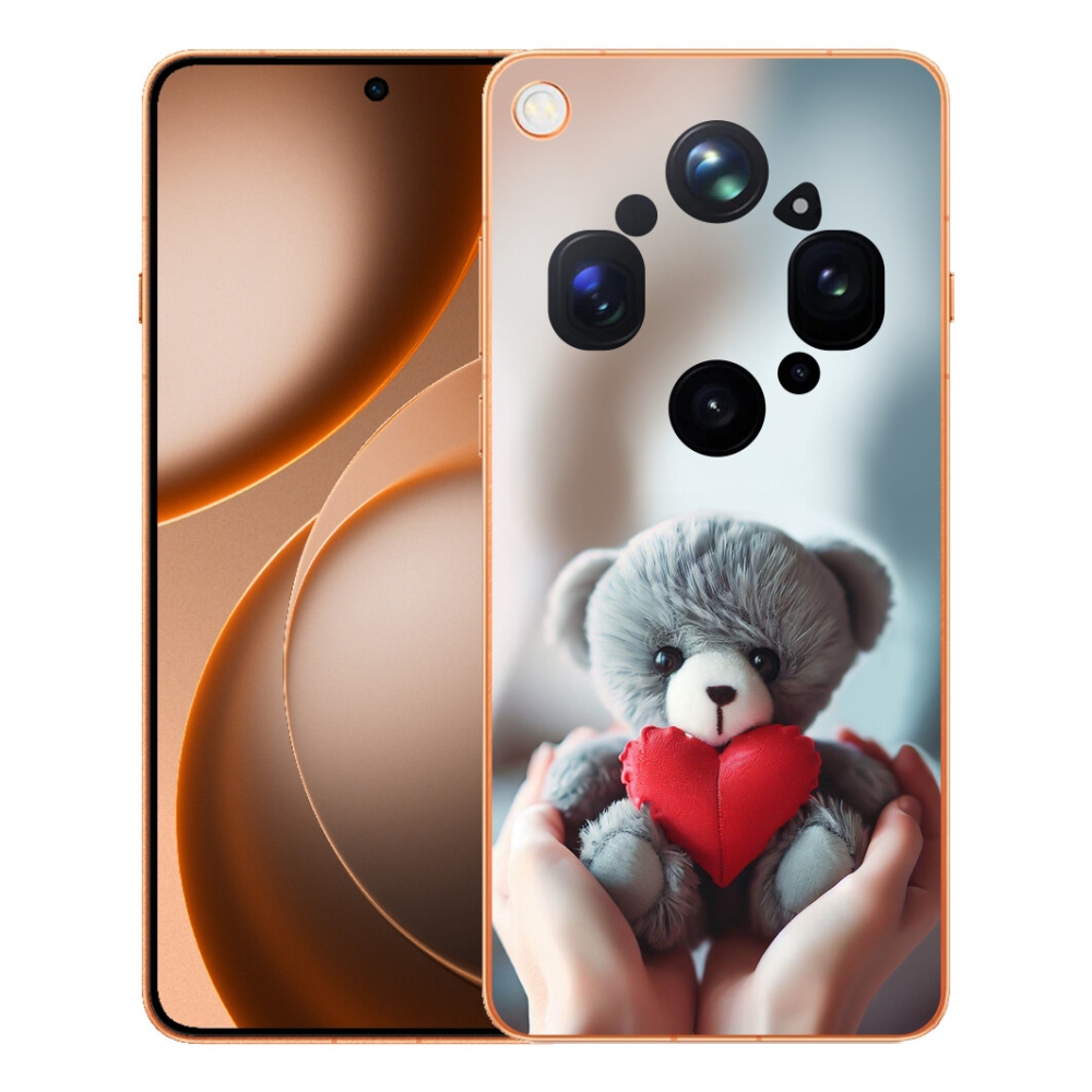 Gelový kryt mmCase na Oppo Find X9 Ultra - medvídek pro zamilované