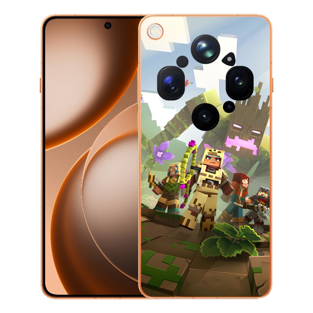 Gelový kryt mmCase na Oppo Find X9 Ultra - minecraft 1