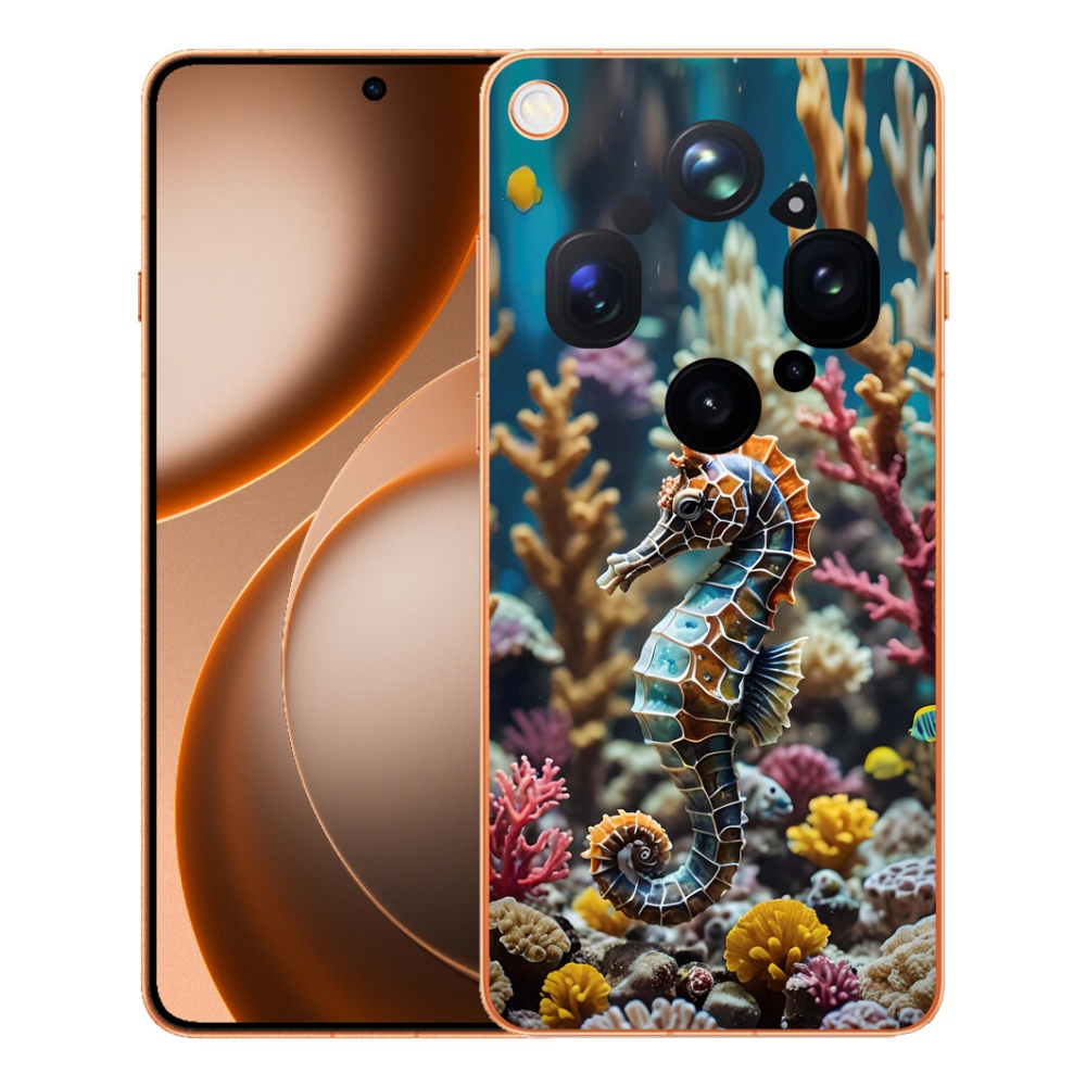 Gelový kryt mmCase na Oppo Find X9 Ultra - mořský koník 2