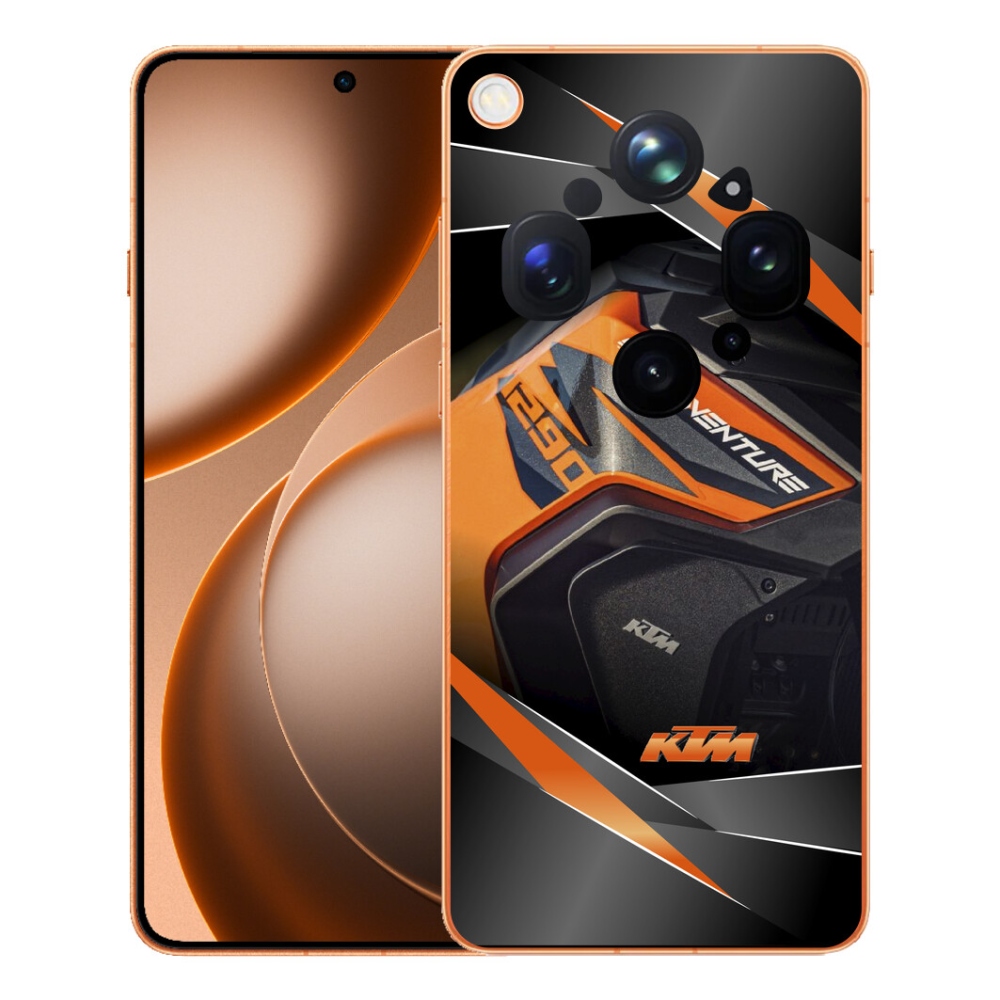 Gelový kryt mmCase na Oppo Find X9 Ultra - motorka ktm