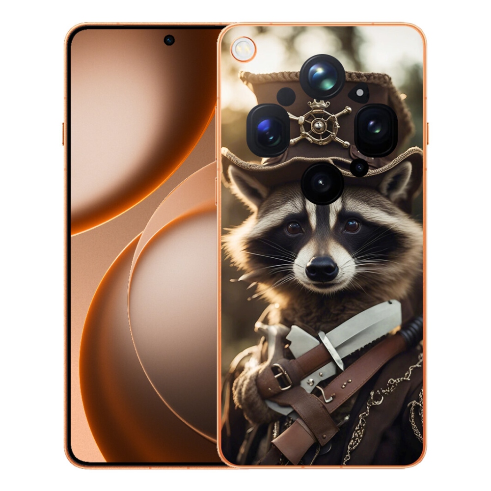 Gelový kryt mmCase na Oppo Find X9 Ultra - mýval v uniformě