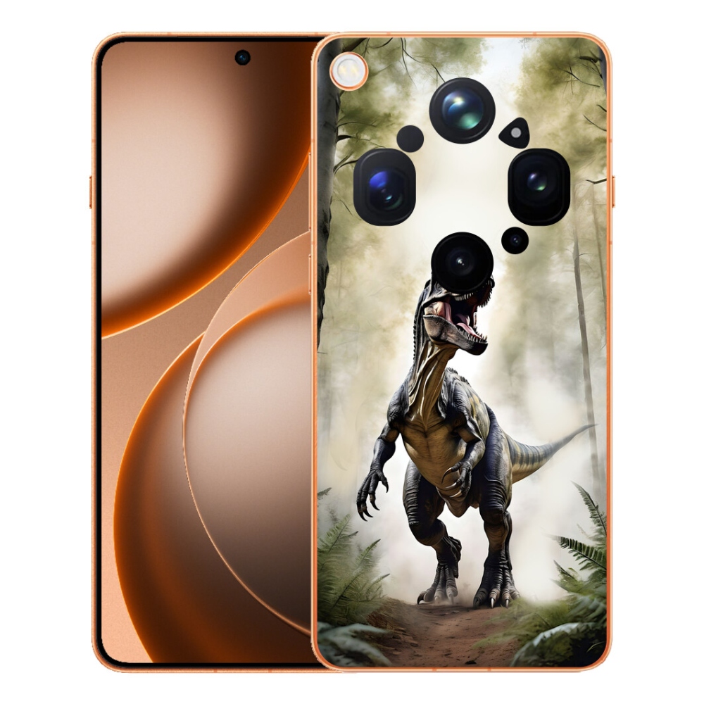 Gelový kryt mmCase na Oppo Find X9 Ultra - naštvaný T-Rex