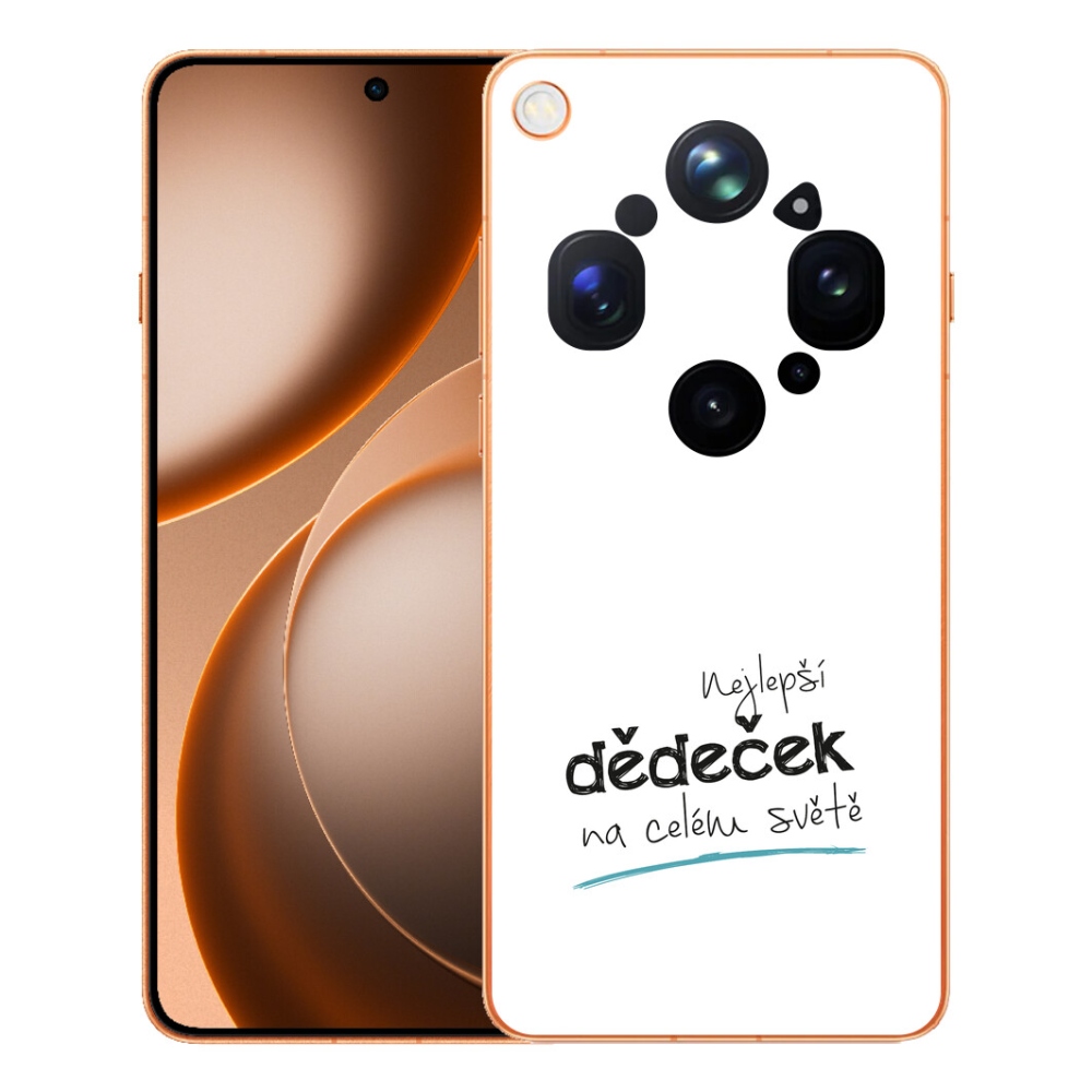 Gelový kryt mmCase na Oppo Find X9 Ultra - nejlepší dědeček 3 bílé pozadí