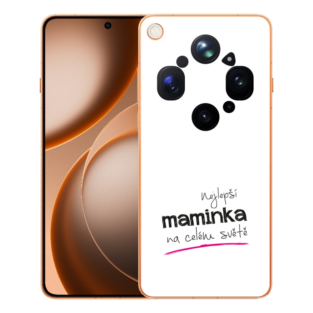 Gelový kryt mmCase na Oppo Find X9 Ultra - nejlepší maminka 4 bílé pozadí