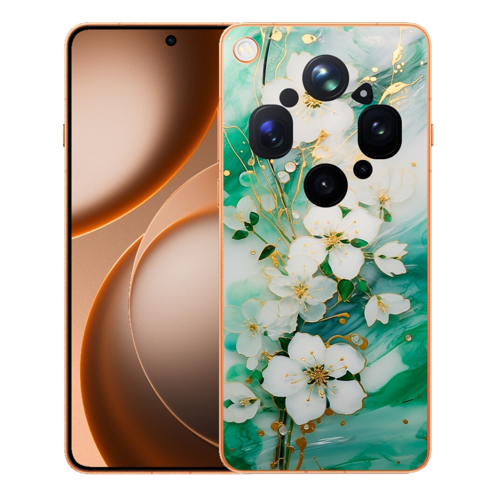 Gelový kryt mmCase na Oppo Find X9 Ultra - něžné květy