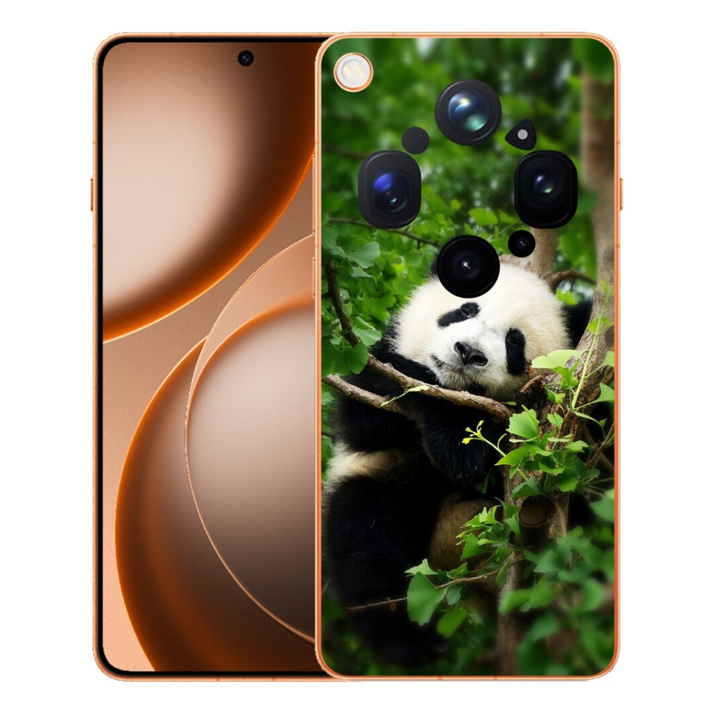 Gelový kryt mmCase na Oppo Find X9 Ultra - panda