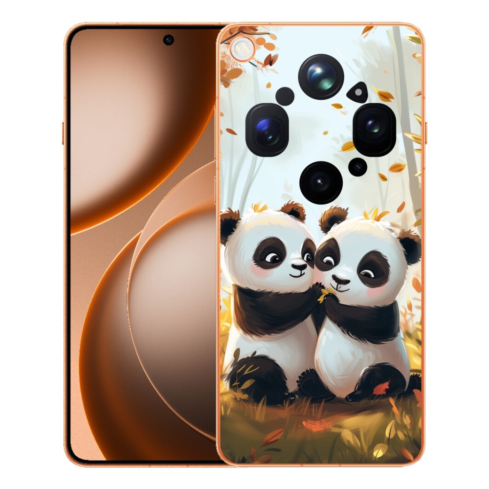 Gelový kryt mmCase na Oppo Find X9 Ultra - pandy