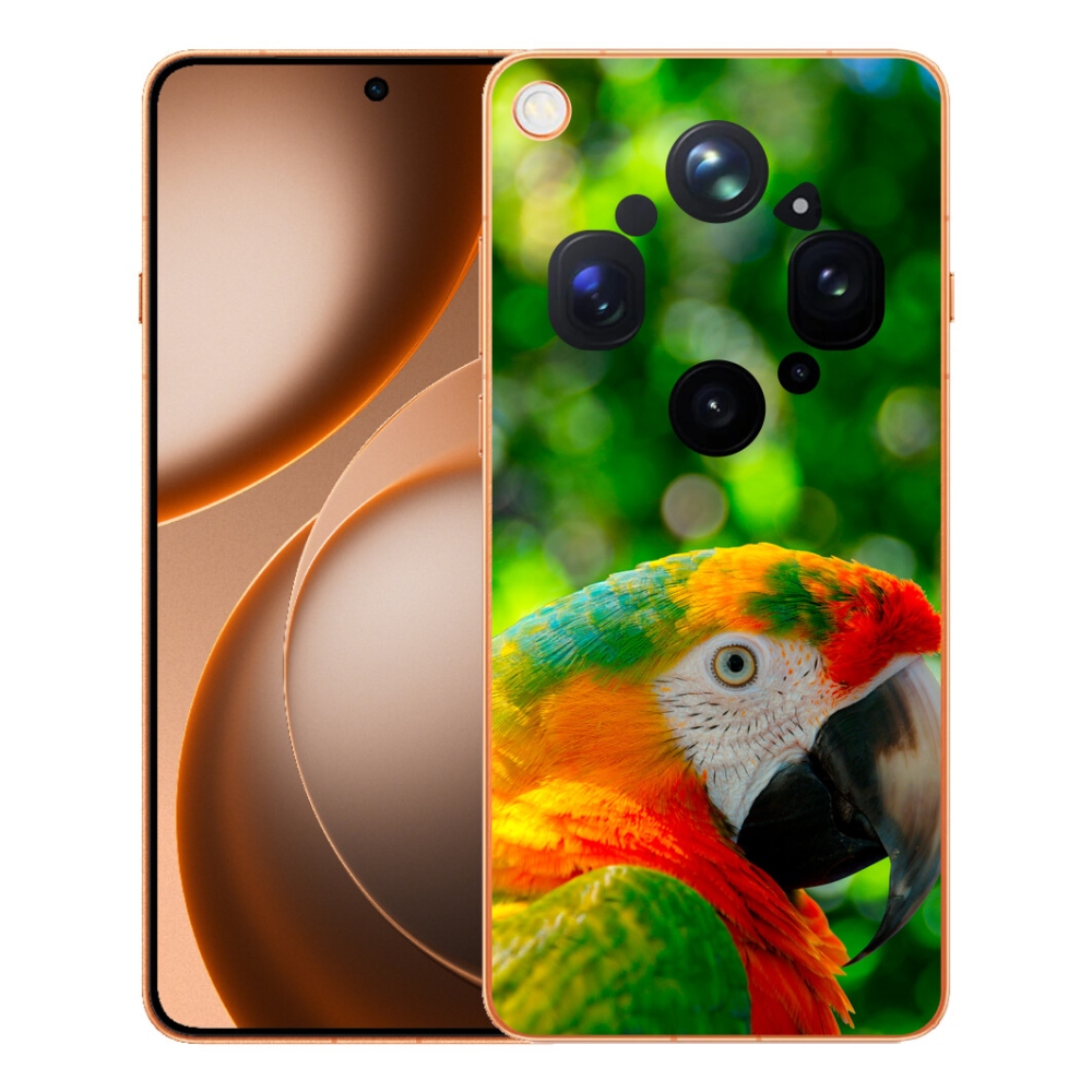 Gelový kryt mmCase na Oppo Find X9 Ultra - papoušek ara 3