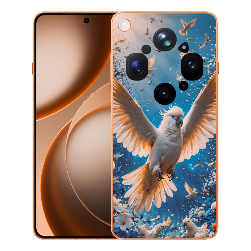 Gelový kryt mmCase na Oppo Find X9 Ultra - papoušek kakadu
