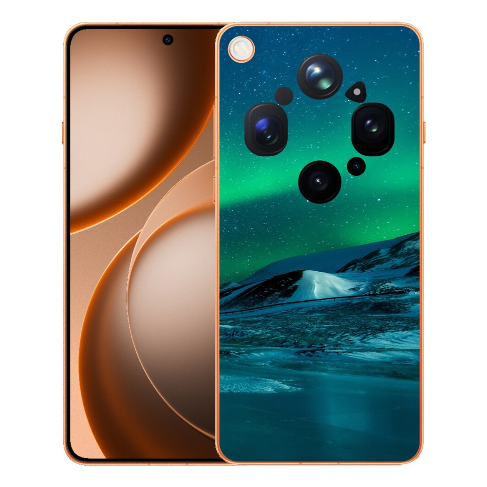 Gelový kryt mmCase na Oppo Find X9 Ultra - polární záře