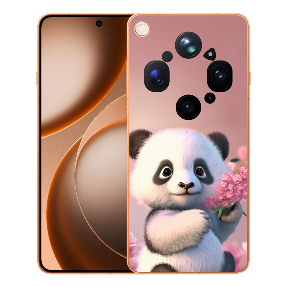 Gelový kryt mmCase na Oppo Find X9 Ultra - roztomilá panda