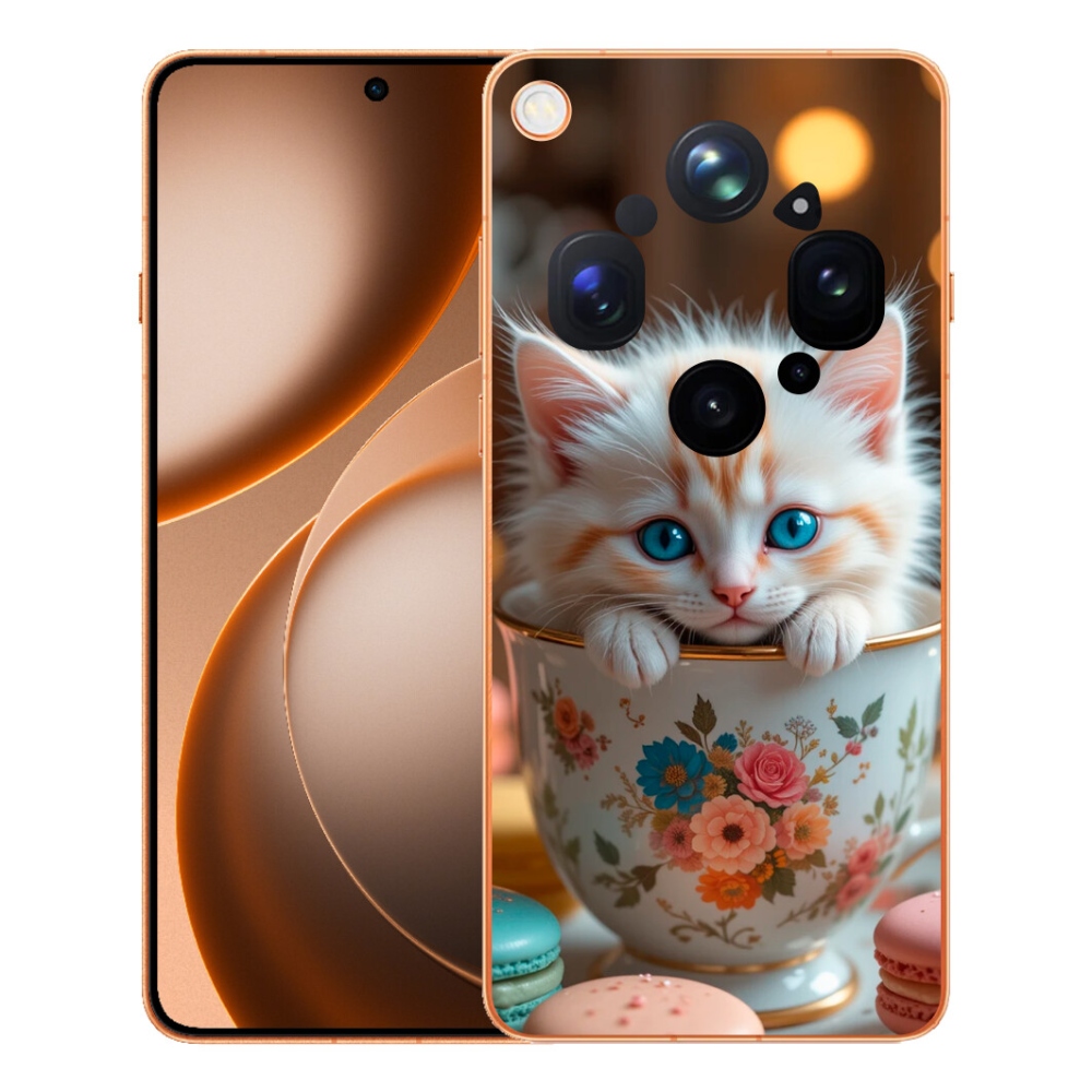 Gelový kryt mmCase na Oppo Find X9 Ultra - roztomilé kotě 6