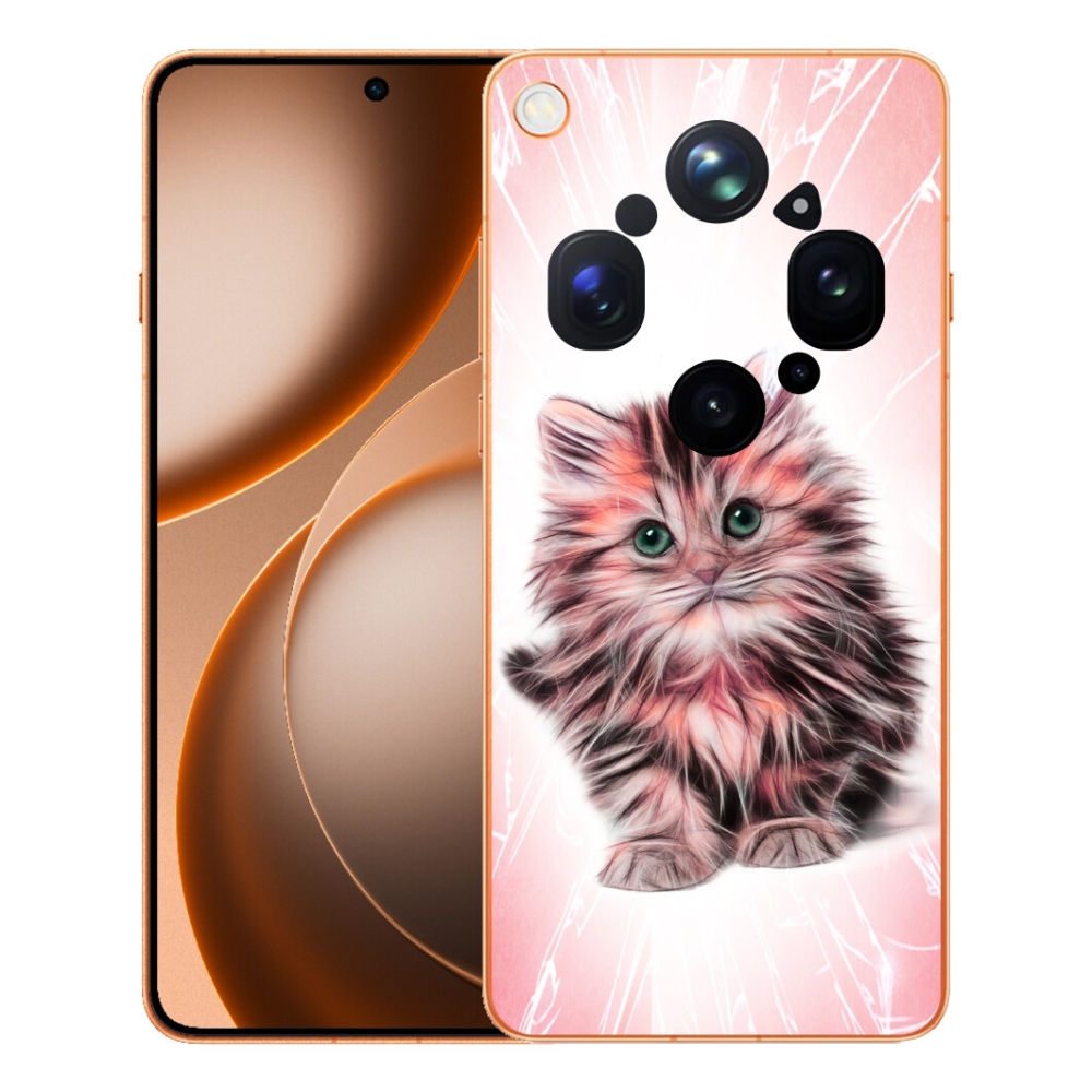 Gelový kryt mmCase na Oppo Find X9 Ultra - roztomilé kotě