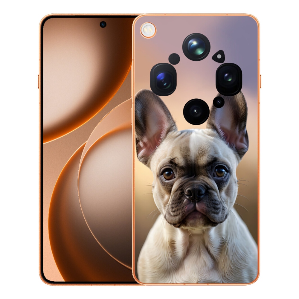 Gelový kryt mmCase na Oppo Find X9 Ultra - roztomilý francouzský buldoček