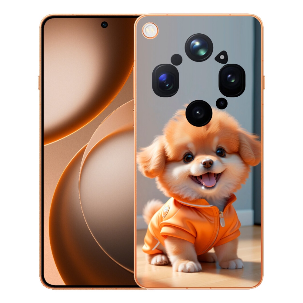 Gelový kryt mmCase na Oppo Find X9 Ultra - roztomilý pomeranian v mikině