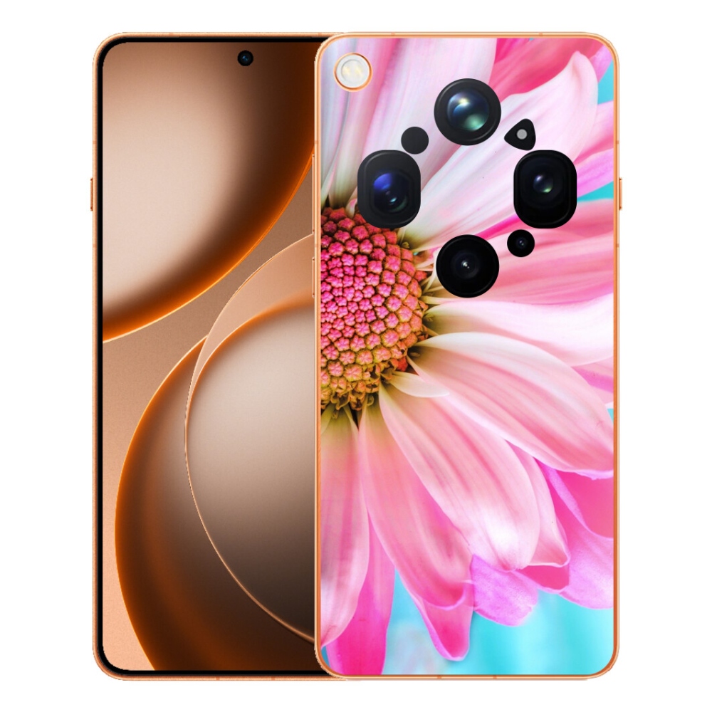 Gelový kryt mmCase na Oppo Find X9 Ultra - růžová květina