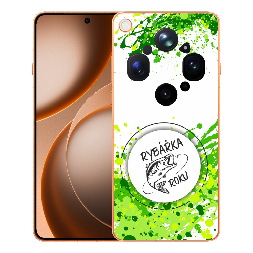 Gelový kryt mmCase na Oppo Find X9 Ultra - rybářka roku bílé pozadí