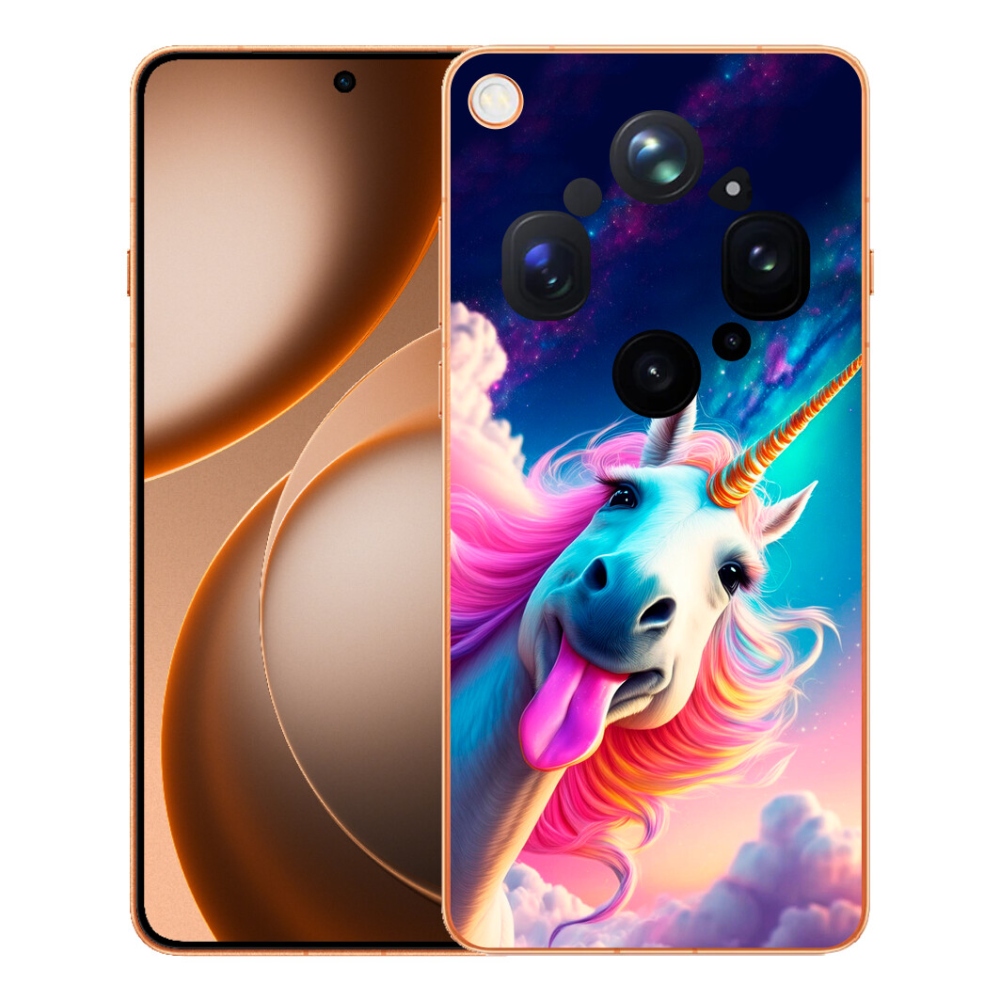 Gelový kryt mmCase na Oppo Find X9 Ultra - šílený jednorožec