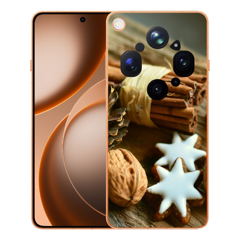 Gelový kryt mmCase na Oppo Find X9 Ultra - skořice a perníčky