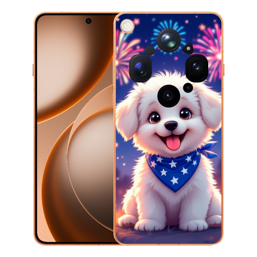 Gelový kryt mmCase na Oppo Find X9 Ultra - slavnostní štěně