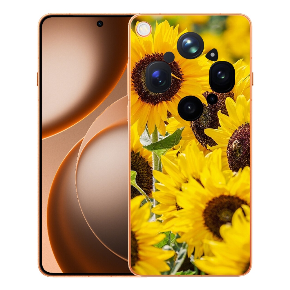 Gelový kryt mmCase na Oppo Find X9 Ultra - slunečnice
