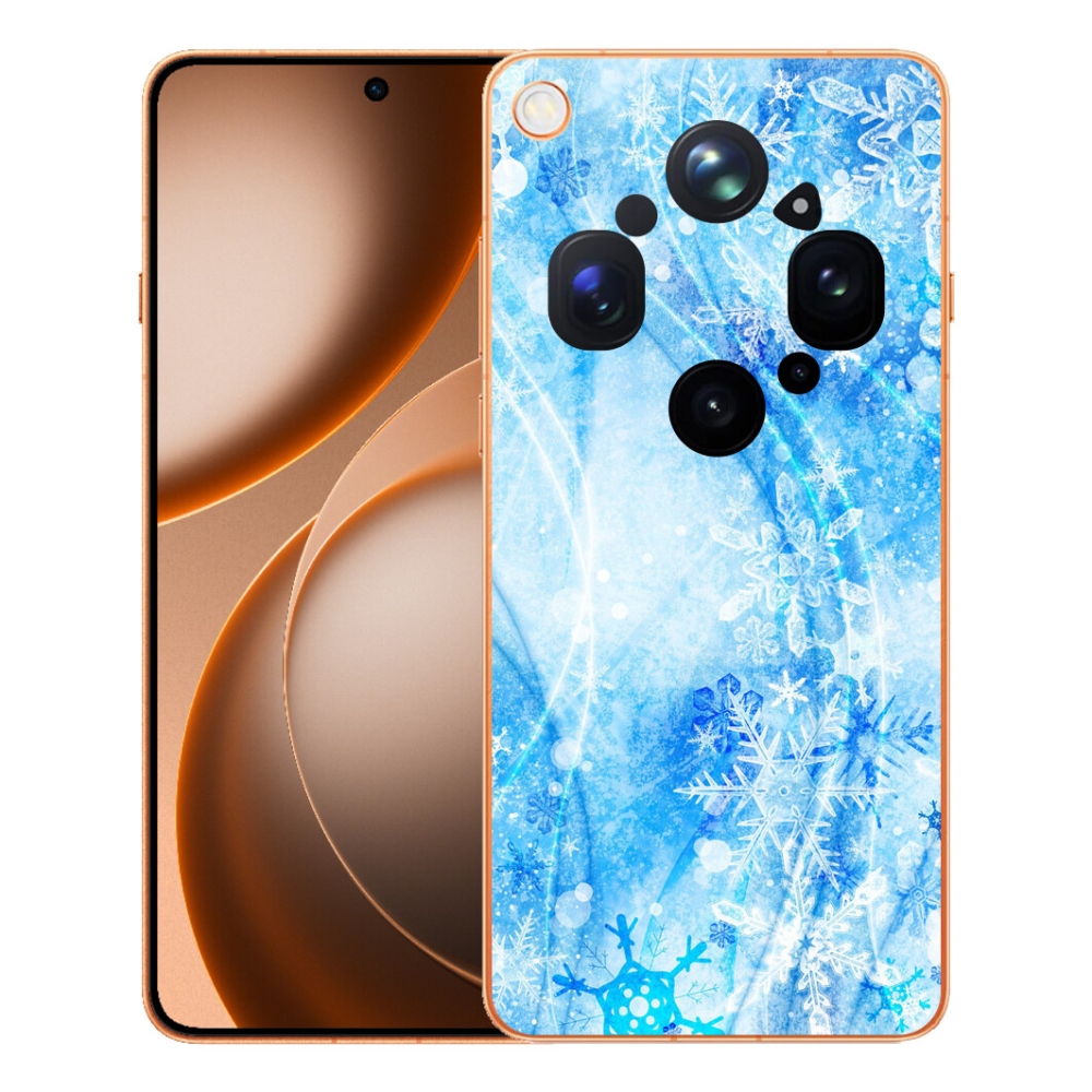 Gelový kryt mmCase na Oppo Find X9 Ultra - sněhové vločky