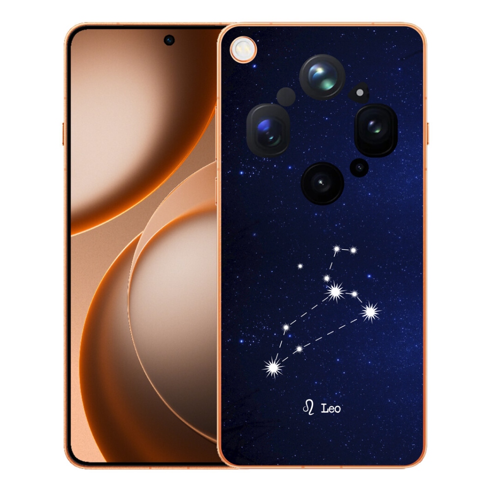 Gelový kryt mmCase na Oppo Find X9 Ultra - souhvězdí Lva