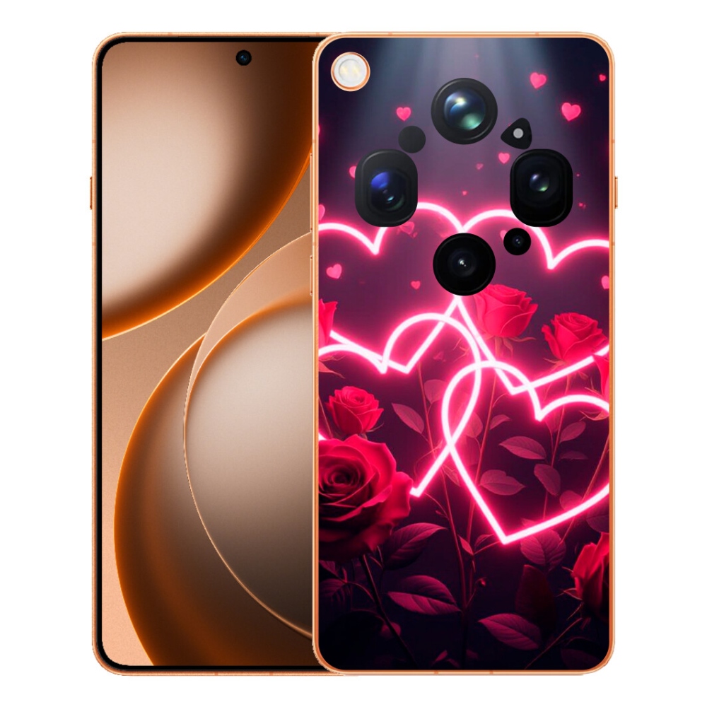 Gelový kryt mmCase na Oppo Find X9 Ultra - srdce lásky