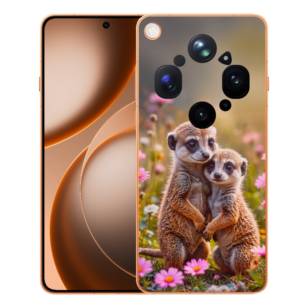 Gelový kryt mmCase na Oppo Find X9 Ultra - surikatí duo