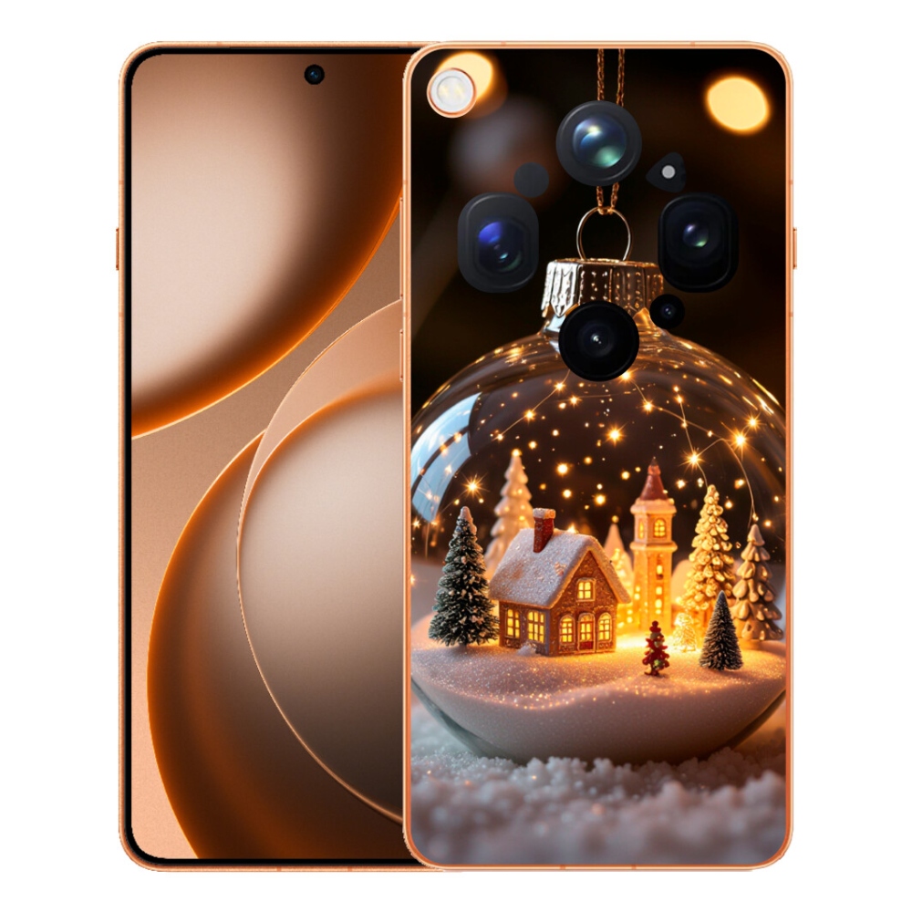 Gelový kryt mmCase na Oppo Find X9 Ultra - vánoční koule 3