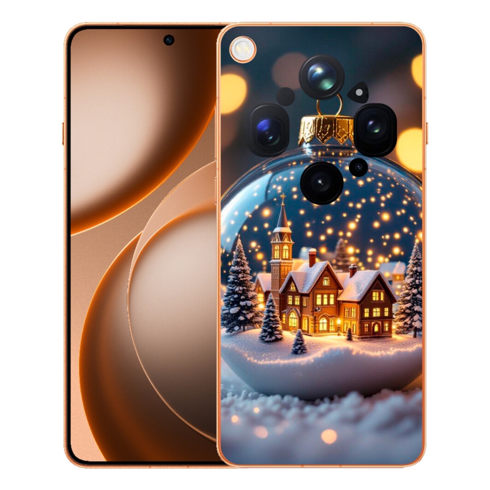 Gelový kryt mmCase na Oppo Find X9 Ultra - vánoční koule 4