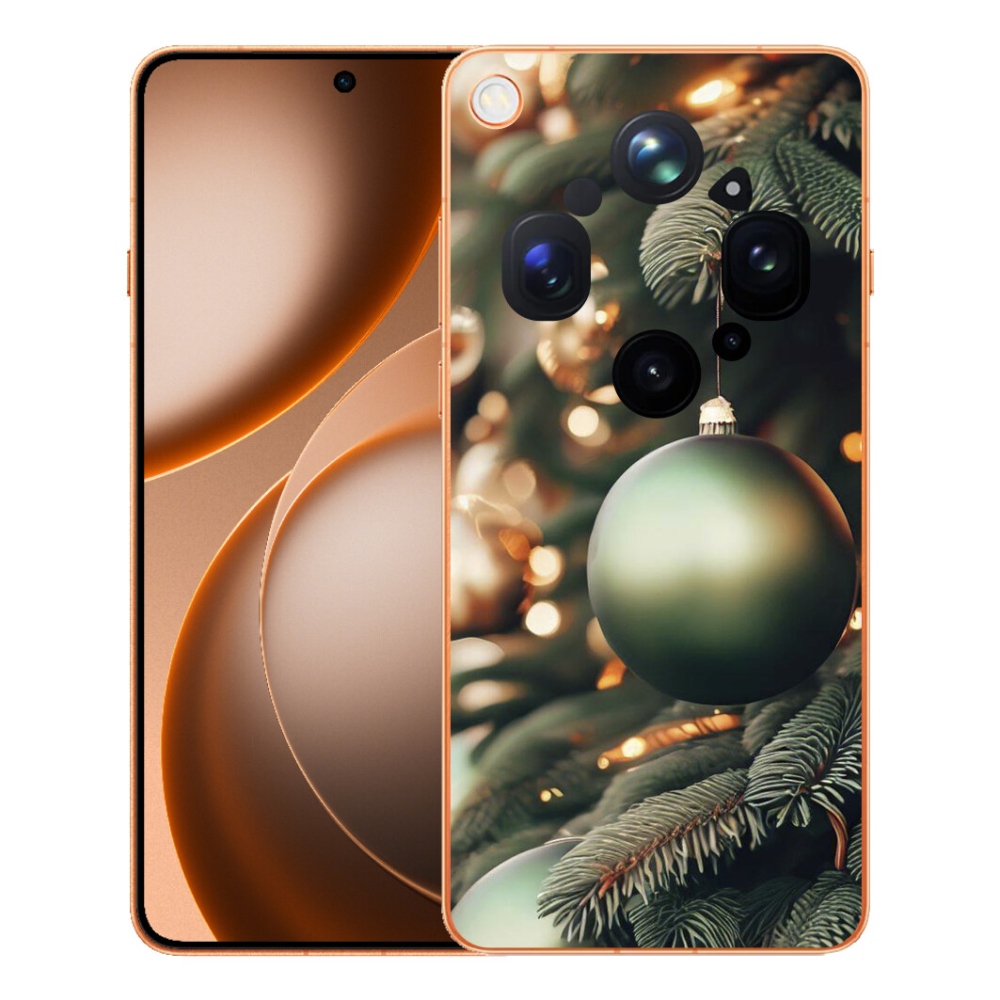 Gelový kryt mmCase na Oppo Find X9 Ultra - vánoční ozdoby 1