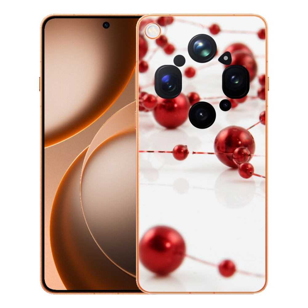 Gelový kryt mmCase na Oppo Find X9 Ultra - vánoční řetěz