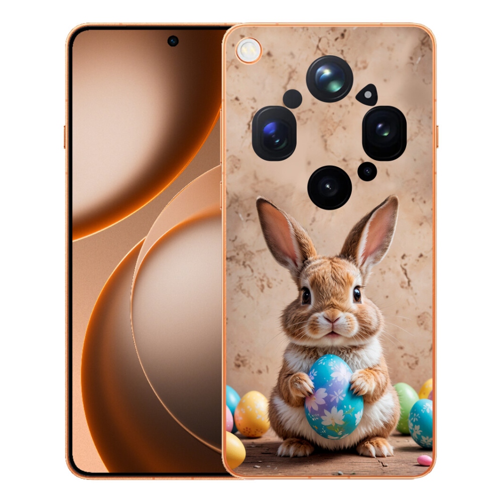 Gelový kryt mmCase na Oppo Find X9 Ultra - velikonoční králíček