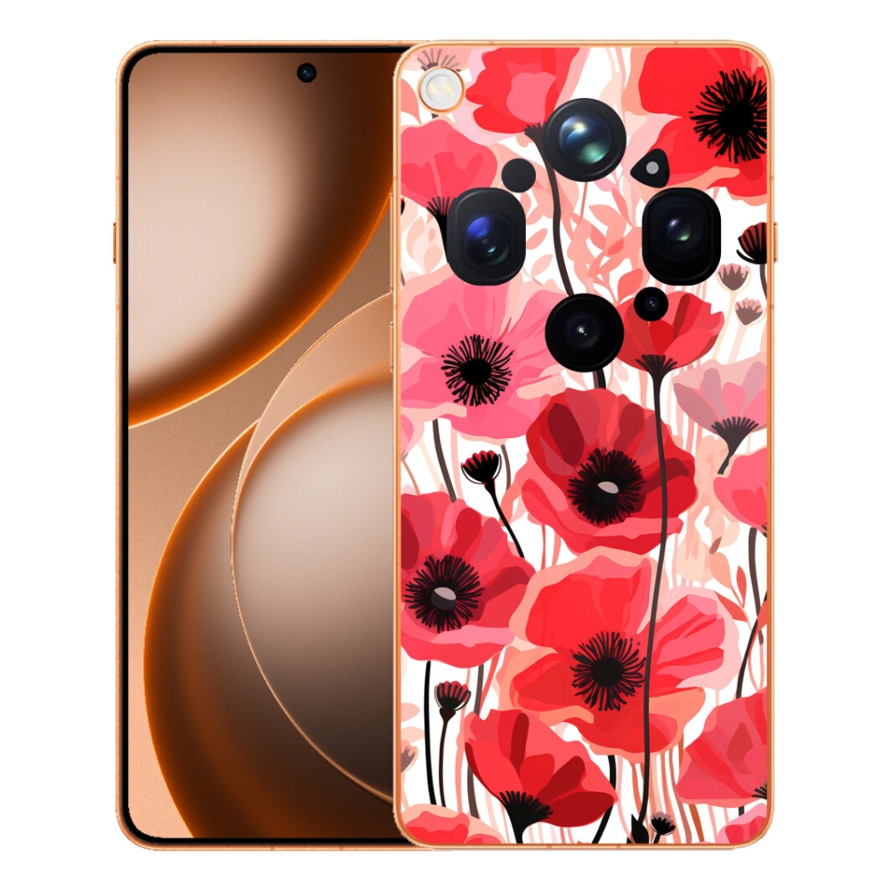 Gelový kryt mmCase na Oppo Find X9 Ultra - vlčí mák 1