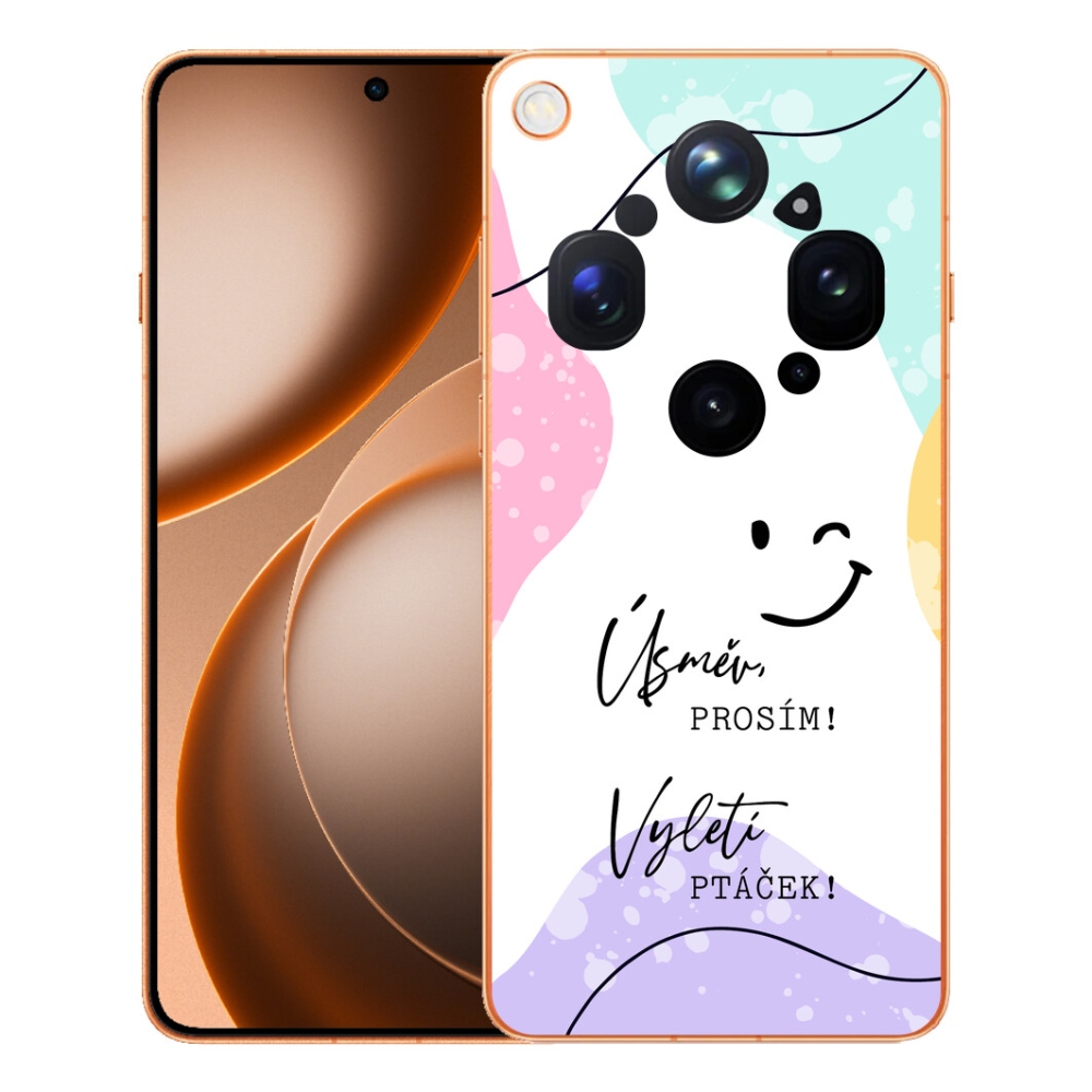 Gelový kryt mmCase na Oppo Find X9 Ultra - vtipný text 4 bílé pozadí
