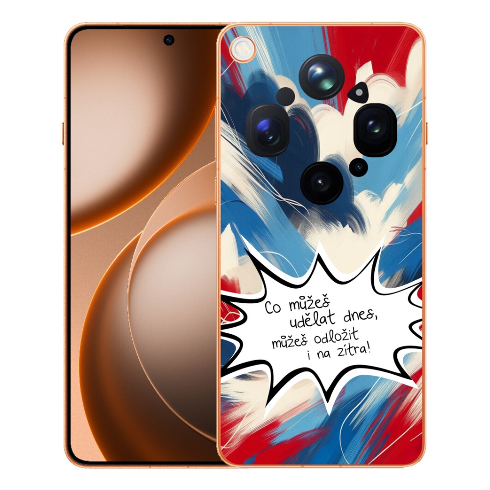 Gelový kryt mmCase na Oppo Find X9 Ultra - vtipný text 9 bílé pozadí