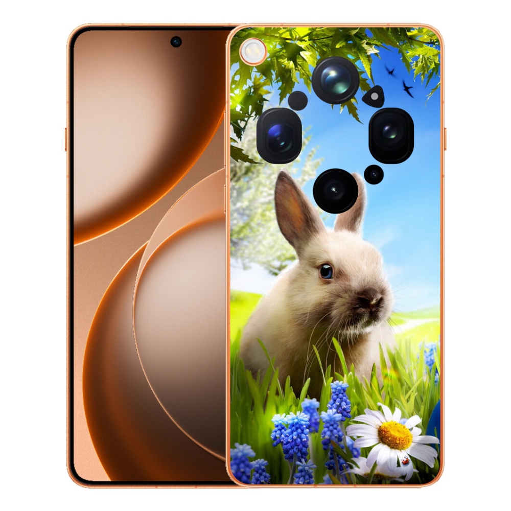 Gelový kryt mmCase na Oppo Find X9 Ultra - zajíček
